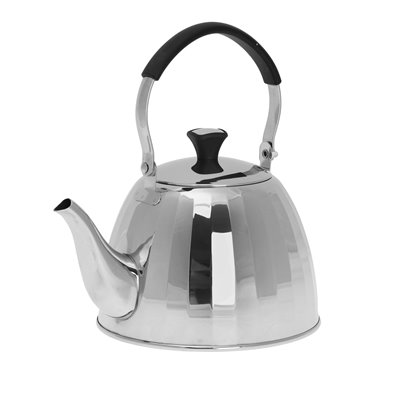 Tea kettle, infuser with strainer, silver steel, 1.1l Klausberg