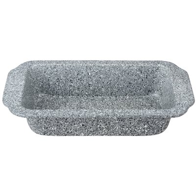 Baking pan, grey marble, 28,5x14,8x5,2cm Klausberg