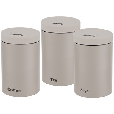 Containers, set of 3, beige Klausberg
