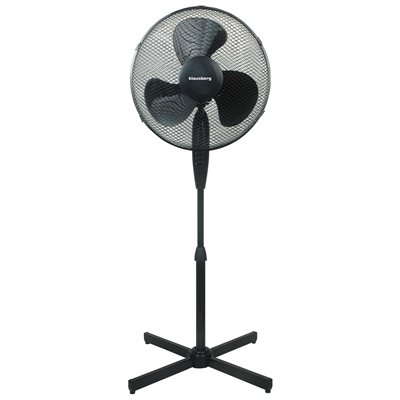 Standing fan, black, Ø40cm Klausberg